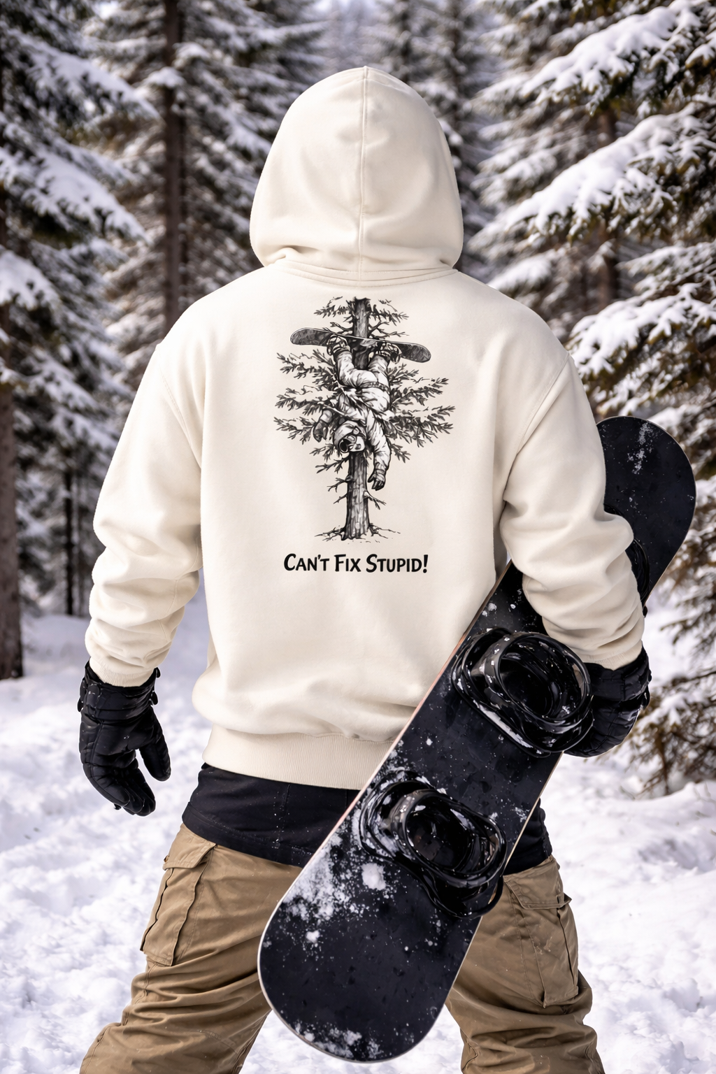 “Can’t Fix Stupid” Boxy Hoodie
