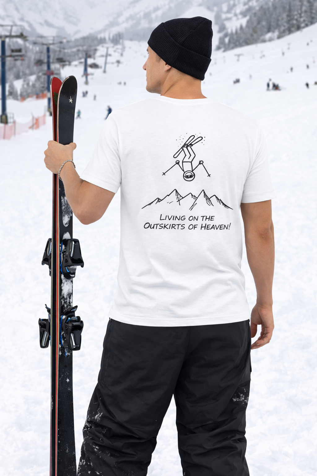 Outskirts Of Heaven Skier Tee