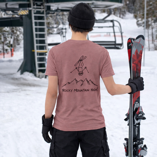 Rocky Mountain High! Skier Tee