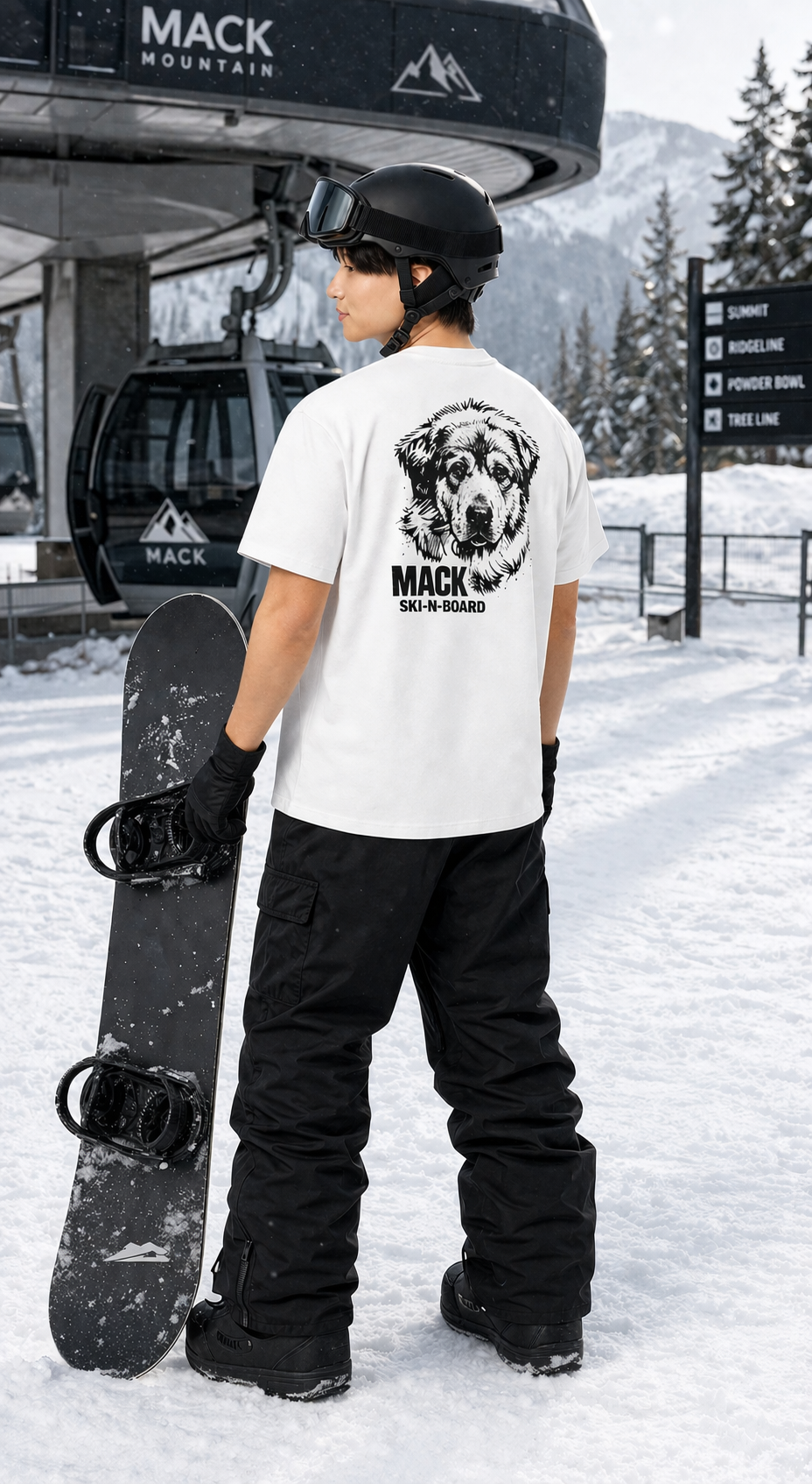 MACK Signature Mountain Dog Tee – Heavyweight Premium Box Fit